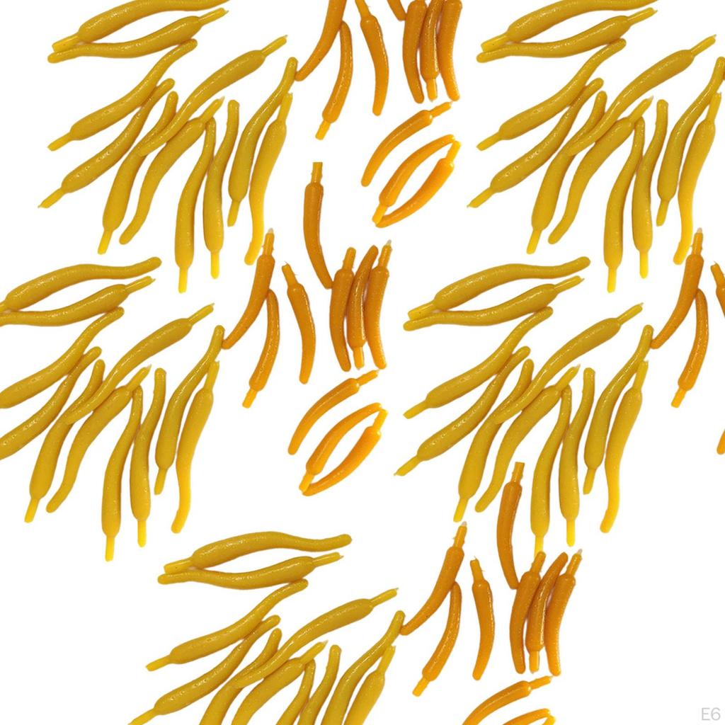 100 Pieces Artificial Calla Lily Stamens Lotus Flower Parts Art Arrangement DIY Cores