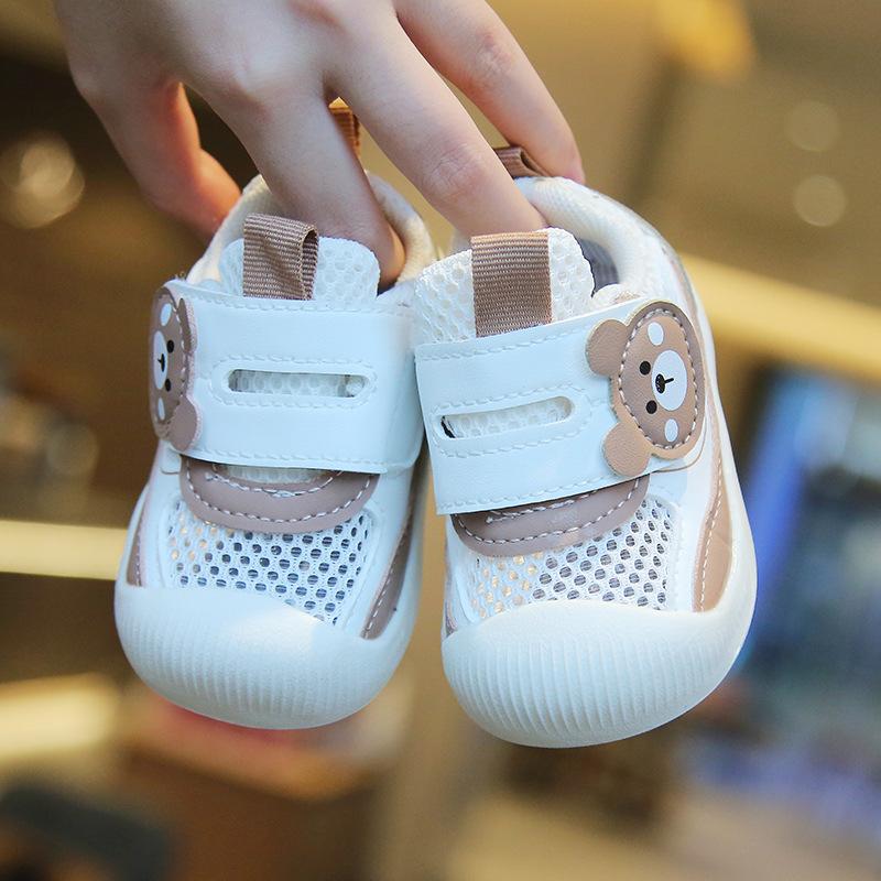 Girls Shoe Boy  Kids Shoes 2024 Autumn New Soft Sole Anti Slip Baby Walking Shoes Hollow Mesh Shoe Breathable Board Shoe
