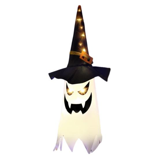 Yousheng Halloween Light Up Hanging Ghost Decoration Spooky LED Ghost Light for Indoor Front Porch Yard Bedroom Decor