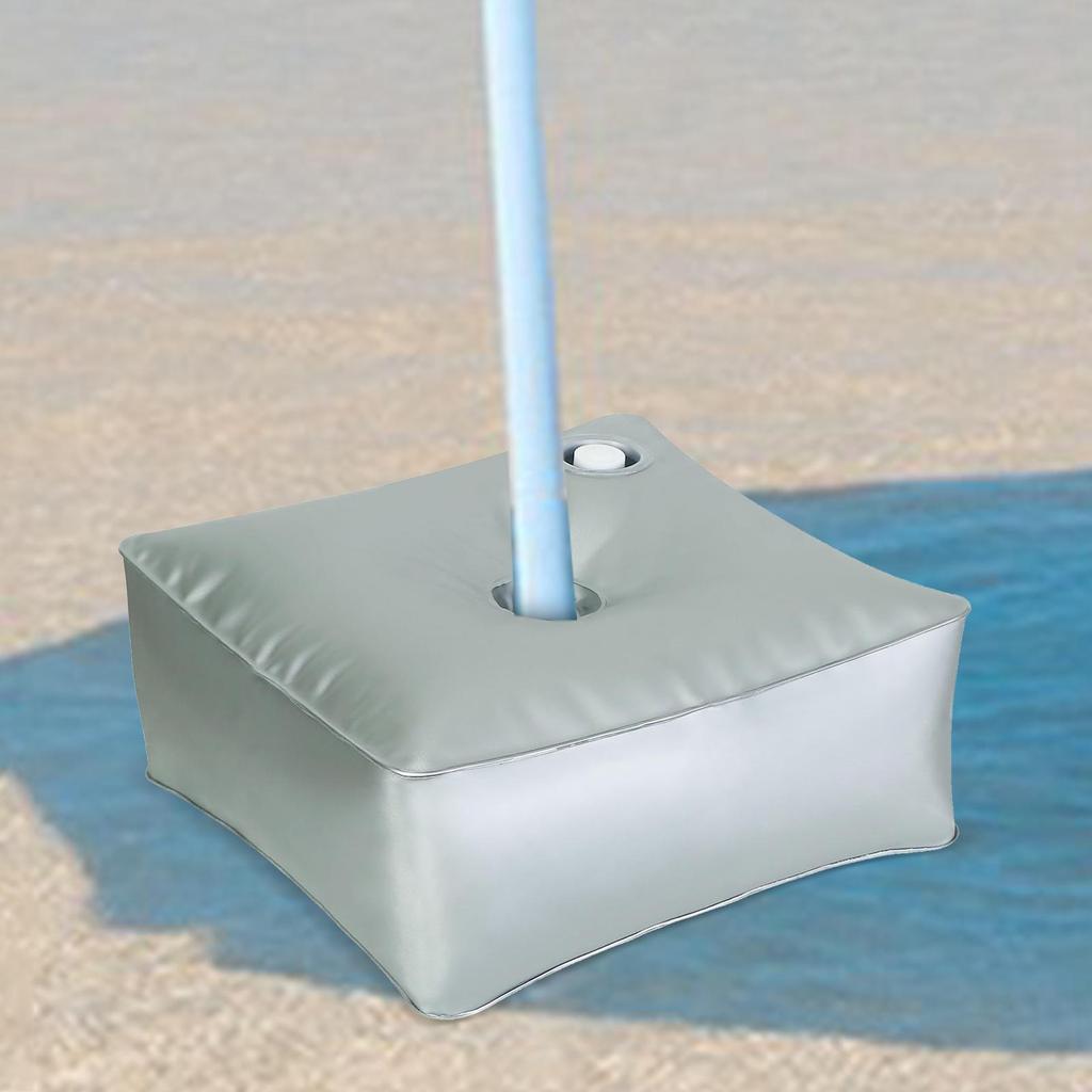 Umbrella Base Weight Water Bag Patio Umbrella Base Large Capacity Thickened Silver Design Weights For Stand & BasesFor Umbrella