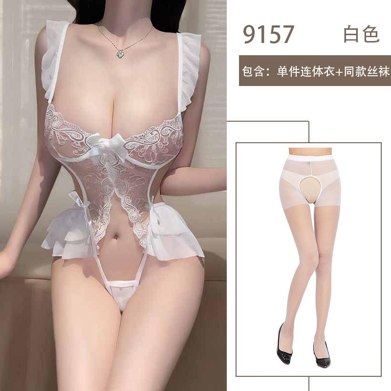 Sexy Lingerie Sexy No-take-off Onesie Hot Bed Flirting Uniform Passion Seduction Robe