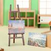 Decor Dollhouse Furniture Dolls DIY Drawing Board Mini Wood Box Artist Paint Pen Miniature Easel