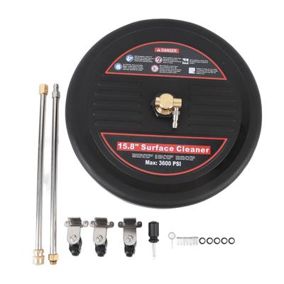 15.8 Inch Surface Cleaner with Wheels 3600PSI 1/4 Inch Quick Plug Stainless Steel Pressure Washer