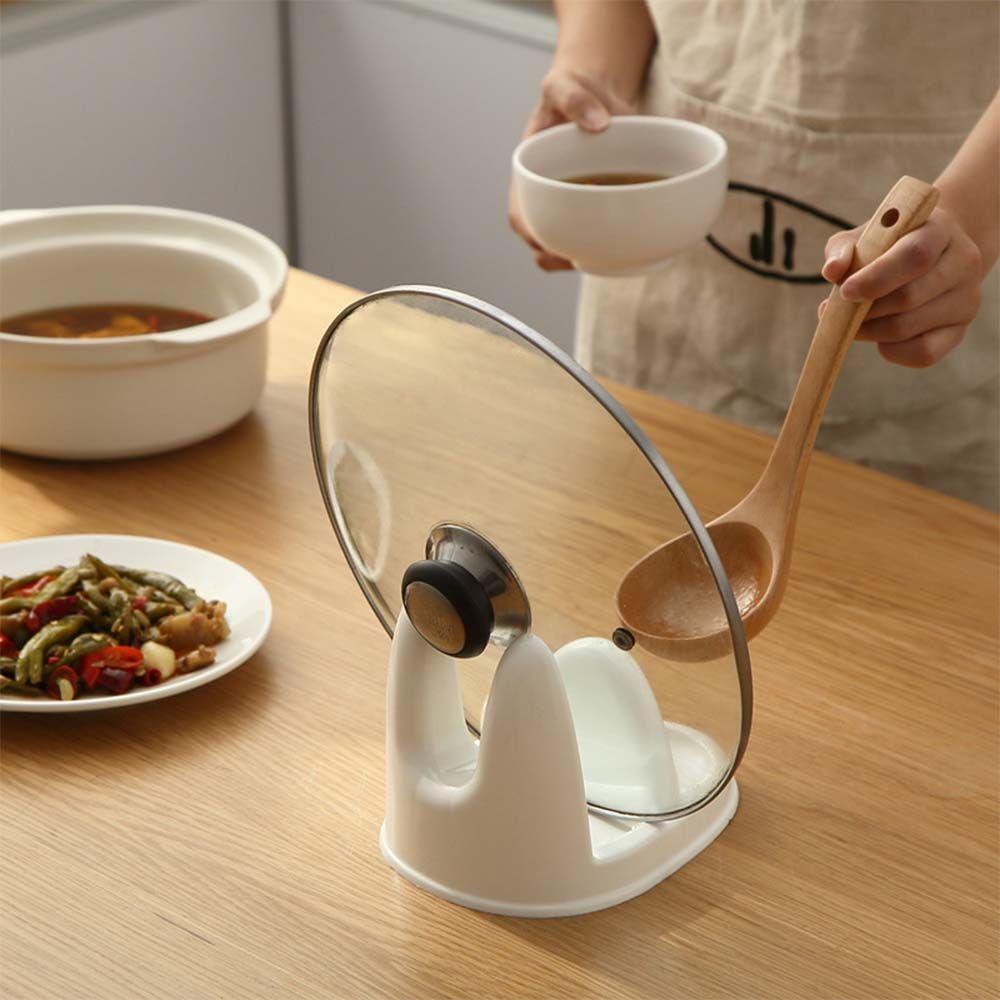 Pot Cover Rack Spatula Shelf Pot Lid Holder Pan Cover Stand Pot Storage Shelf Kitchen Accessories