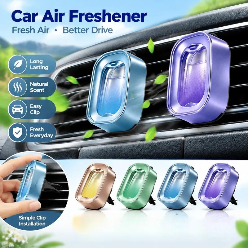 Car Outlet Air Vent Clip Freshener Car Long Lasting Aroma Diffuser Car Interior Decoration Air Outlet Aromatherapy Air Freshener
