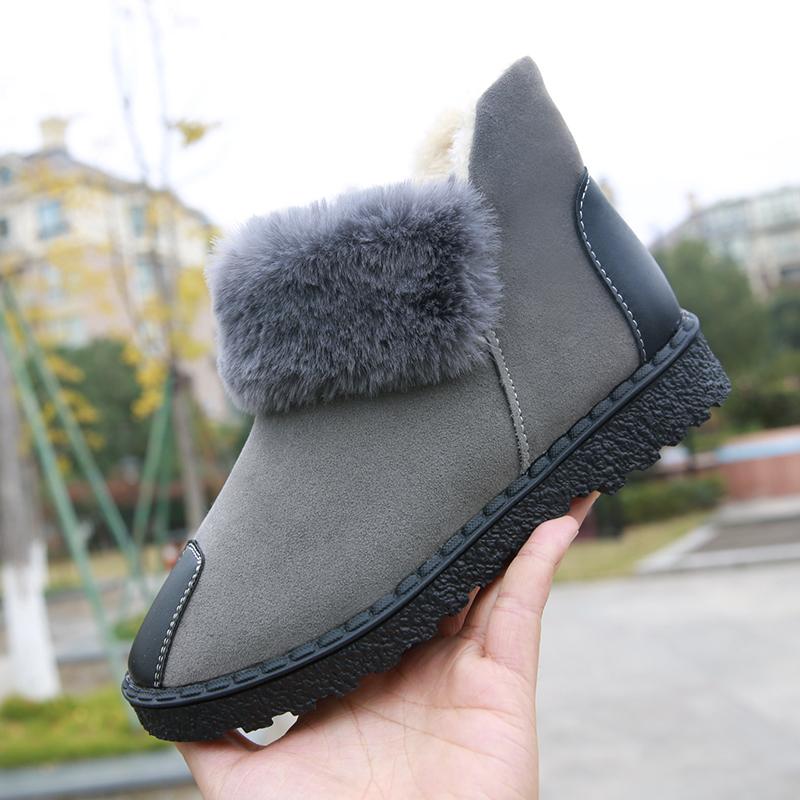 

Лидер продаж, женские зимние ботинки на меху, модные женские ботинки высокого качества из натуральной коровьей замши, зимние ботильоны, удобные теплые