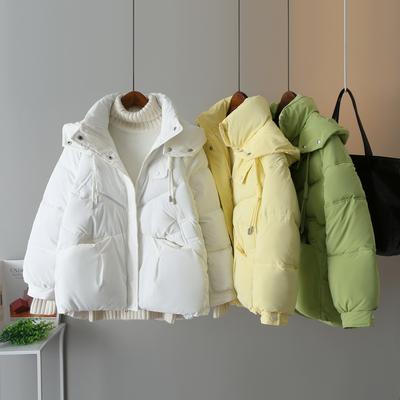 Women's Short Down Cotton Jacket Korean Loose Slim Thicked Warm Cotton-padded Outerwear 2023 New Versatile Hooded Jackets