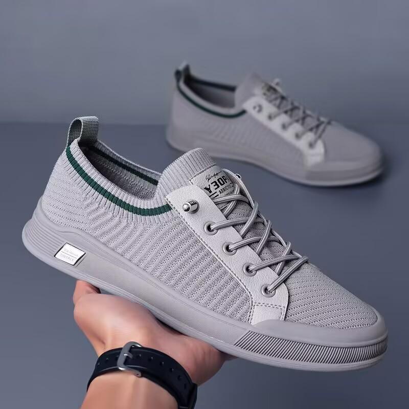 Summer Fashion Men Sneakers All-match Casual Shoes Outdoor Breathable Loafers Mesh Surface Soft Bottom Casual Loafers 2026
