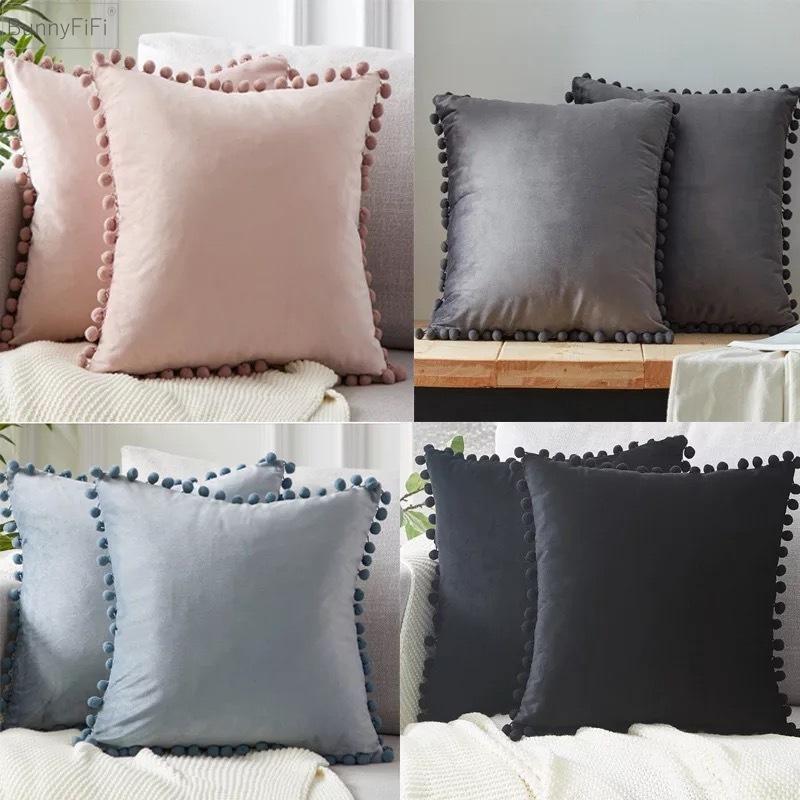 Home Velvet Cushion Cover Decor Soft Decorative Pillow Case Covers Room Decoration Sofa Pillowcases Big