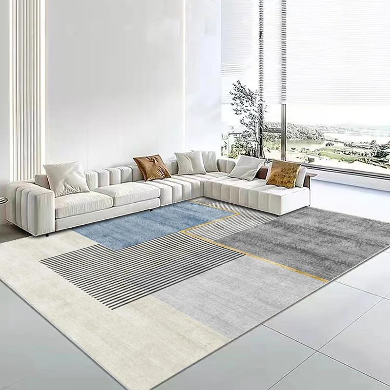 Minimalist Light Luxury Area Rug – Premium Felt Living Room Carpet for Sofa & Coffee Table, Bedroom Bedside Floor Mat