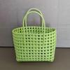 New Holiday Woven Beach Photo Bag - Handheld Hollowed-out Vegetable Basket Handbag