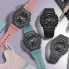 Casio G-Shock Youth GST Series Retro Fashion Trend Three-Eye Dual Display Sports Waterproof Quartz Movement Resin Strap Watch GMA-S140-2APR