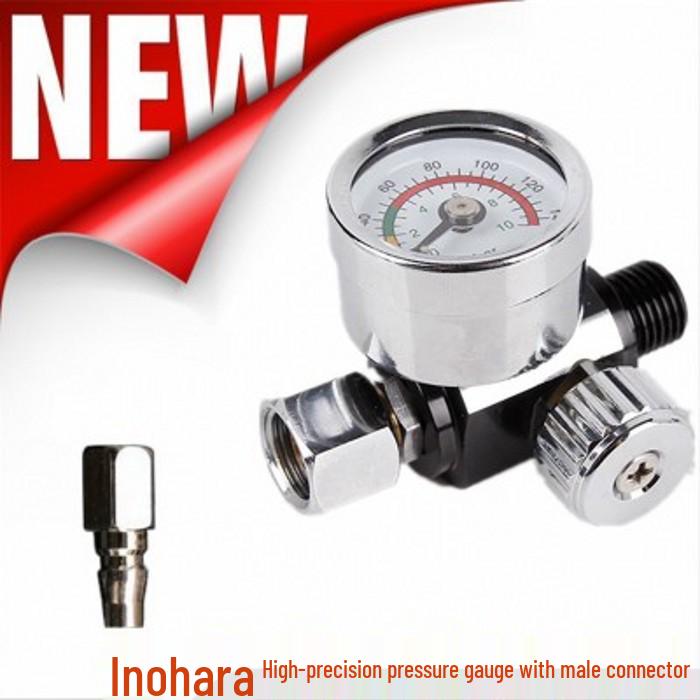Universal Spray Gun Pressure Regulator and Stabilizer with Gauge