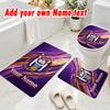 Personalized Anderlecht FC 3Pcs Flannel Toilet Mat Set Custom Text Bathroom Rug Non Slip
