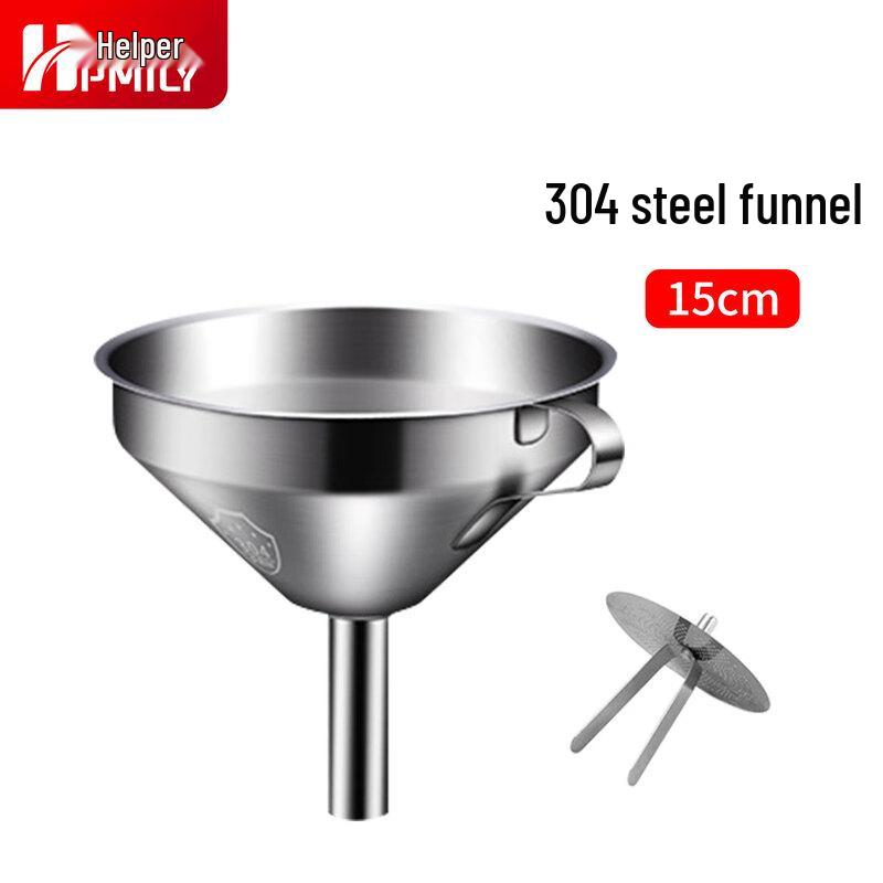 HPMILY 304 Stainless Steel Funnel with Filter