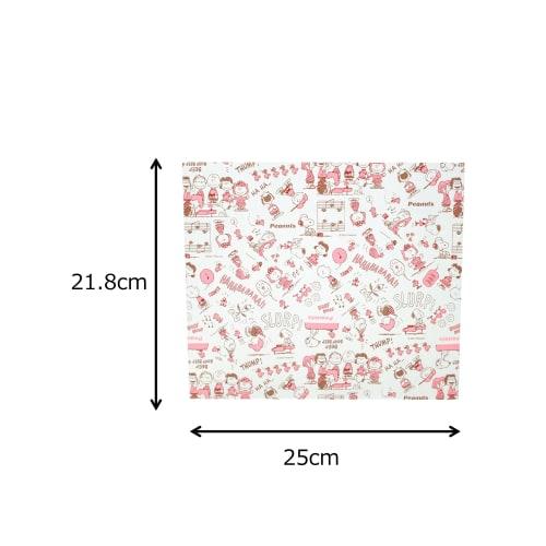 Sunnap Wax Paper, Snoopy Retro Pattern, 10 Sheets, Made in Japan, 21.8cm Wide x 25cm Deep, Sheet Type
