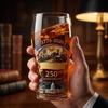Commemorative 250th Anniversary Glass Beer Mug 1776 2026 Patriotic Glassware for Independence Celebration Gift for Grandfather
