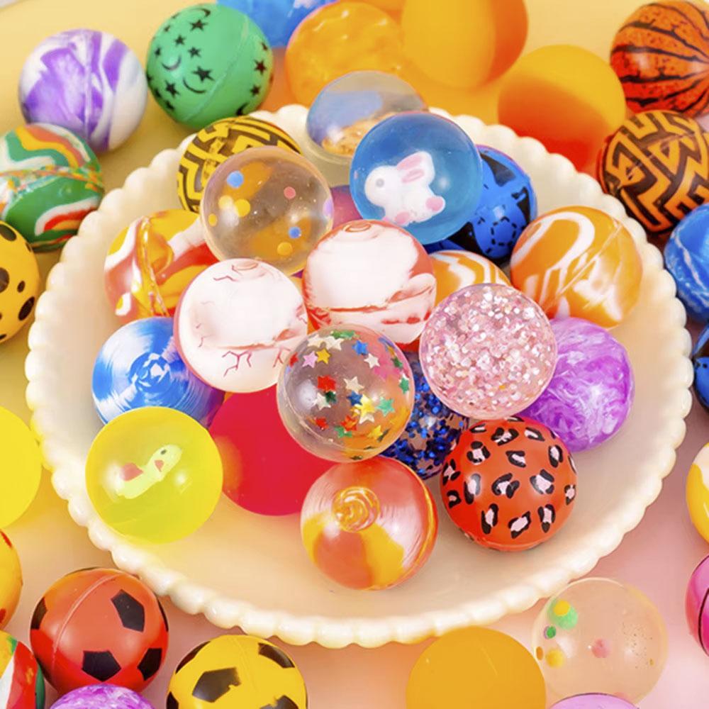 

10-50Pcs Bouncy Ball Toys Kid Birthday Party Favors Gifts For Guests Rubber Bouncing Ball Pinata Goody Bag Fill Prizes (As shown-19296)-