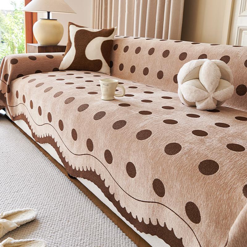 

Премиальная накладка на диван универсальная для всех сезонов Нескользящий кожаный чехол-накидка для защиты дивана от царапин кошек диванное одеяло 2025 новинка 180*480cm