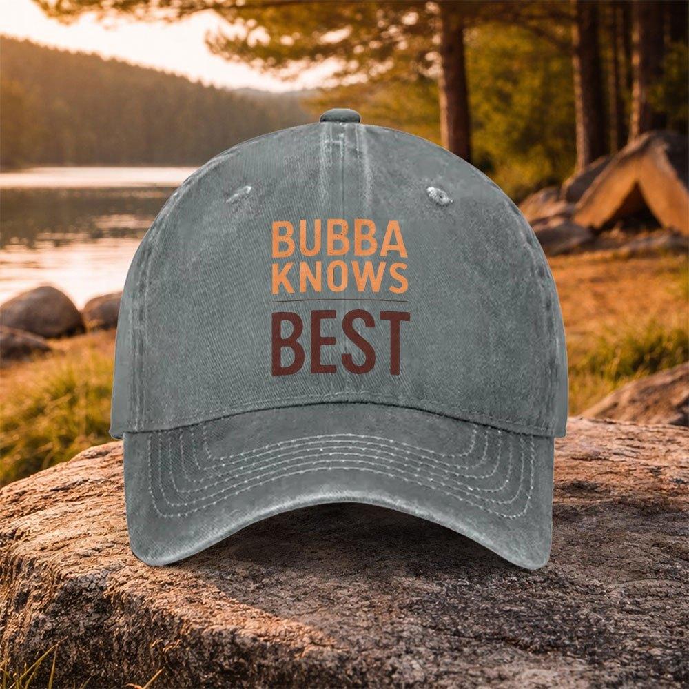 Bubba Knows Best Washed Duckbill Baseball Cap  Lightweight Unisex Adjustable Hat for Golf Casual  Outdoor Wear