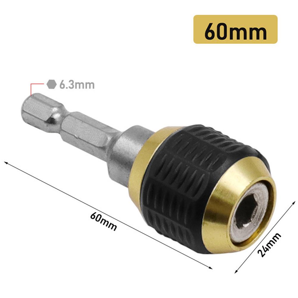 1/4\" Hex Shank Keyless Drill Chuck 60mm Length Accessories