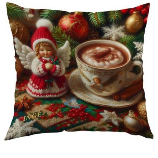 

Ретро Теплая Наволочка с Принтом Санта Клауса и Лося, Праздничная Декоративная Наволочка для Подушки, Офисная Наволочка для Поясничной Подушки 45*45cm