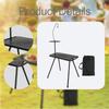 Outdoor Camping Foldable Table Detachable Legs Rectangular Desk Multipurpose with Storage Bag PP