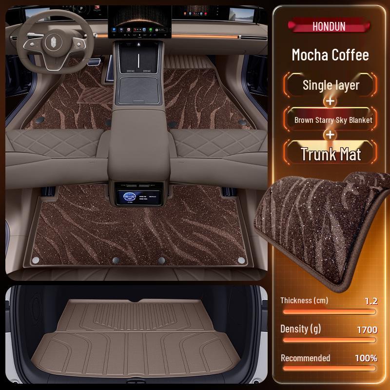 2026 Hongqi S9 TPE Floor Mats: Full Set Interior Carpet for Five Seats