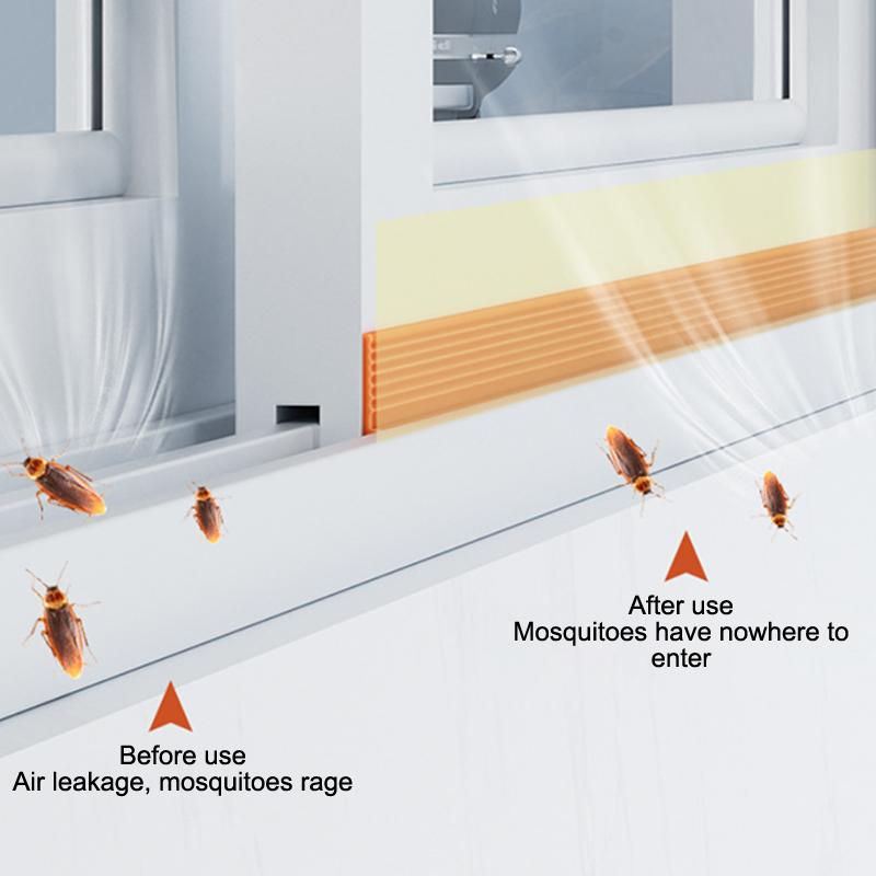 Tpe Sliding Window Seal Strip Self Adhesive Triple Sound Insulation Windproof Anti-Cold Door Under Flexible Weatherstrip Tape
