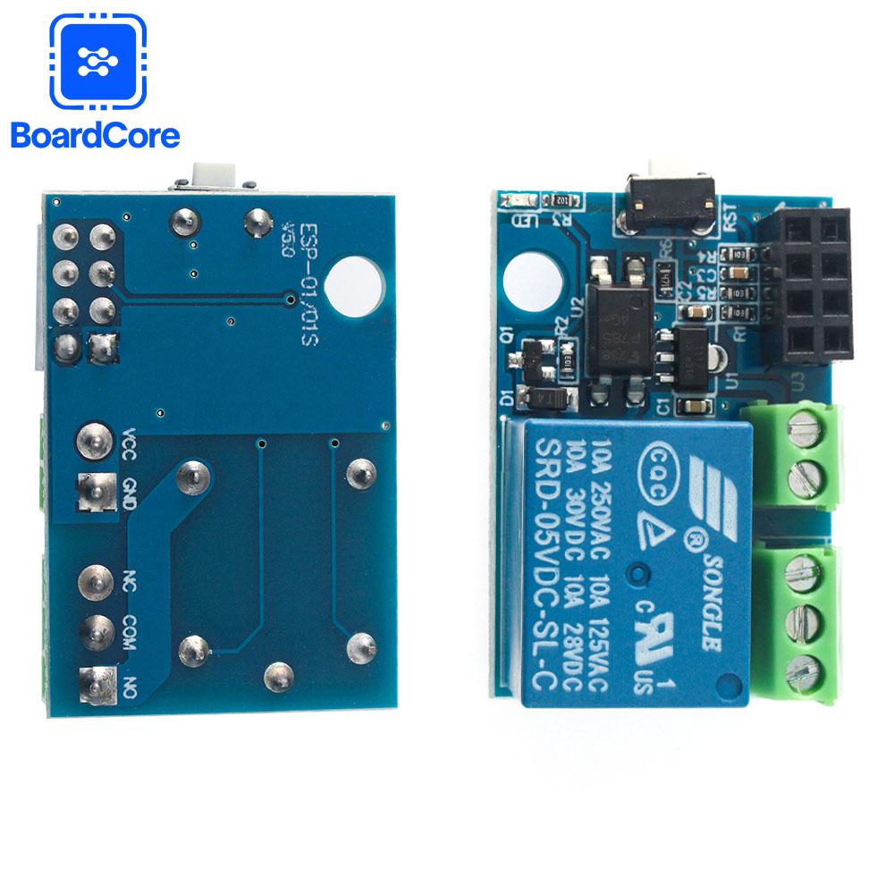 ESP8266 ESP-01S WiFi Relay Module Smart Switch Socket with 10A Relay DIY Smart Plug for Smart Home APP Remote Control