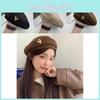 Cotton Soft Winter Beret Women Heart Metal Detail Cozy And Sweet