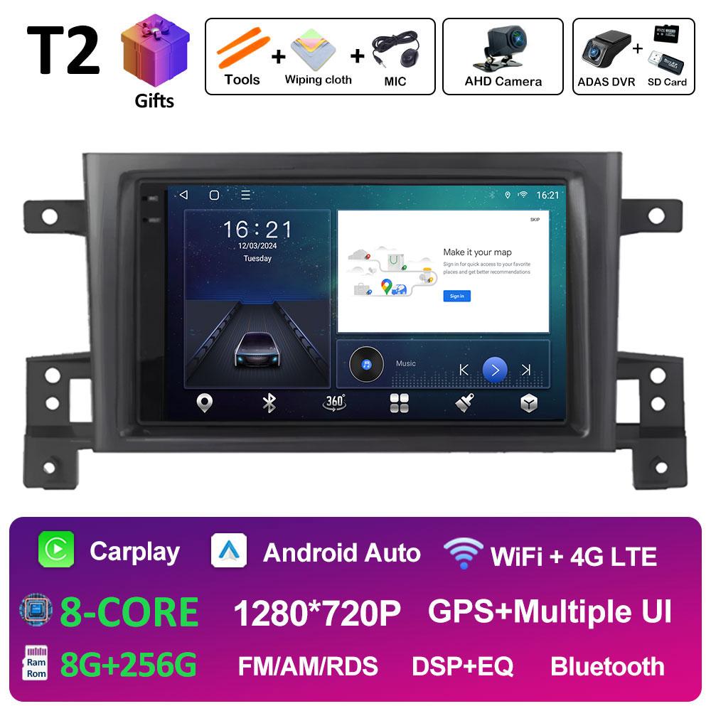 Smart System GPS Navigation For Suzuki Grand Vitara 3 2005 2006 2007 2008 2009 - 2015 Wireless Carplay Car Video Player No 2 din