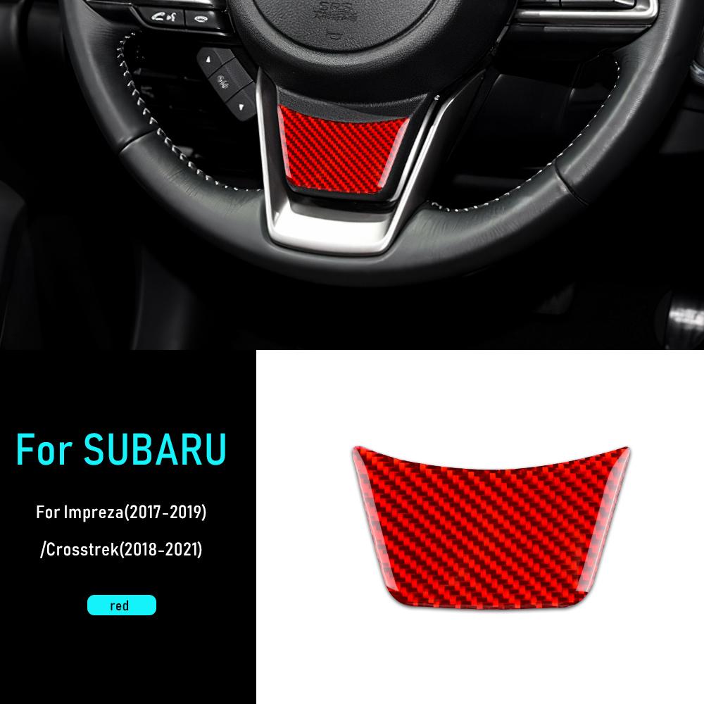 Soft Carbon Fiber Sticker For Subaru Crosstrek 2018-2025 Impreza 2017 2018 2019 2020 2025 2025 2025 Accessories Steering Wheel