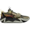 Li Ning Kids Basketball Angry Bloom Team Fashion Trend Non-Slip Wear-Resistant Low-Top Basketball Shoes Kids sneaker Black Green YKBV016-1