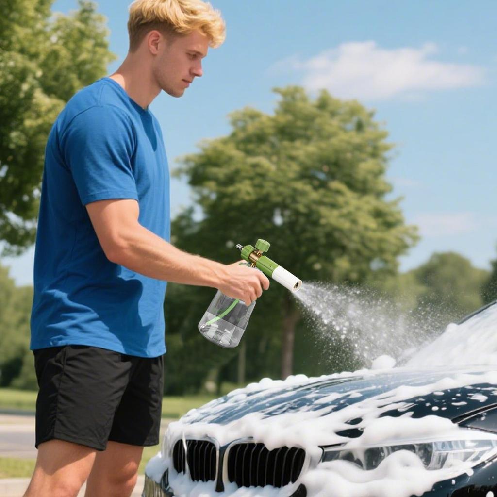 Car Foam Sprayer Adjustable Nozzle Pressure Washer Sprayer Foam Sprayer Adjustable Nozzle Foamer With Quick Connector Hose