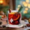 Christmas Coffee Cups Festive 3D Embossed Glass Mug Reusable Drinkware Mug Tumbler For Beverages Winter Holiday Friends Cafe Bar