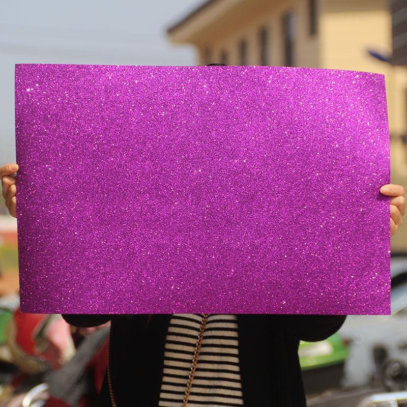 Hârtie Spumă Groasă Mare cu Sclipici Auriu pentru Meșteșuguri