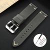 Vintage Genuine Leather Strap Soft Stitching Cowhide Watch Band Crazy Horse Calfskin Bracelet Universal Men's Business Wristband