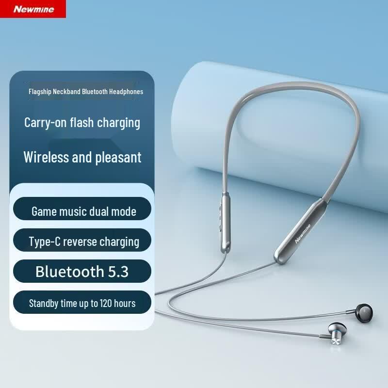 Newmine SL80 Upgraded Neckband Sport Bluetooth Earphones