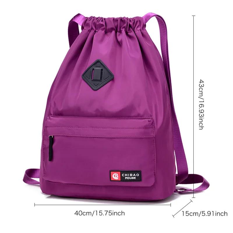 Bag Summer Waterproof Gym Bag Sports Bag Travel Drawstring Bag Outdoor Bag Backpack for Training Swimming Fitness Bags Softback