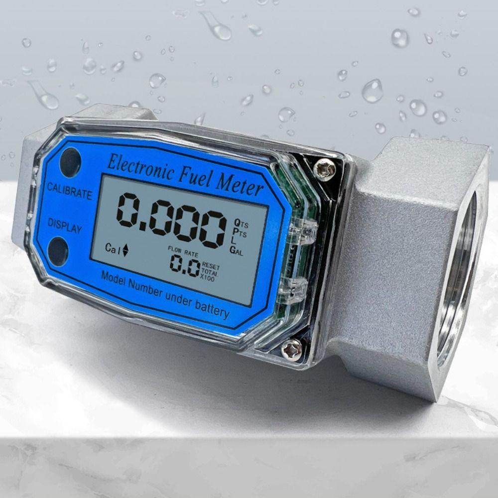 High Precision Digital Flow Meter Aluminum Zinc Zinc Alloy Fuel Flow Meter  Liquid Measurement