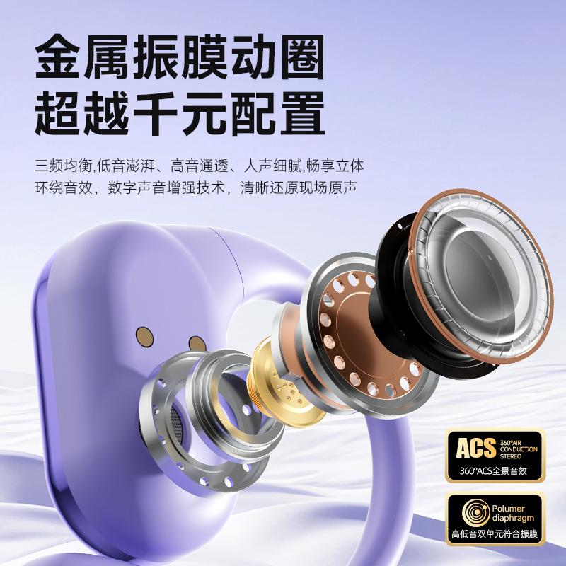 The new Q22 wireless Bluetooth headset is an in-ear non-in-ear type with ultra-long battery life and noise reduction for universal motion