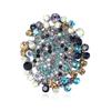 Literary Retro Alloy Rhinestone Sunflower Brooch Fashionable Versatile Women'S Clothing Corsage Jewelry Pin