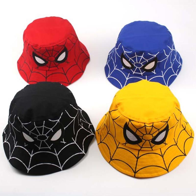 Spider-Man Fischerhut für Kinder, Baumwollmaterial, Perfekter Sommer-, Herbst-Winterhut