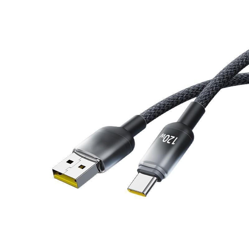 120W Super Fast 6A Charging Cable for Apple 15/16 & Huawei Type-C Devices