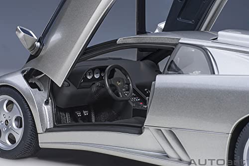 AUTOart 1/18 Scale Lamborghini Diablo SE30 Jota in Titanio/Metallic Silver (Finished Model) 79143