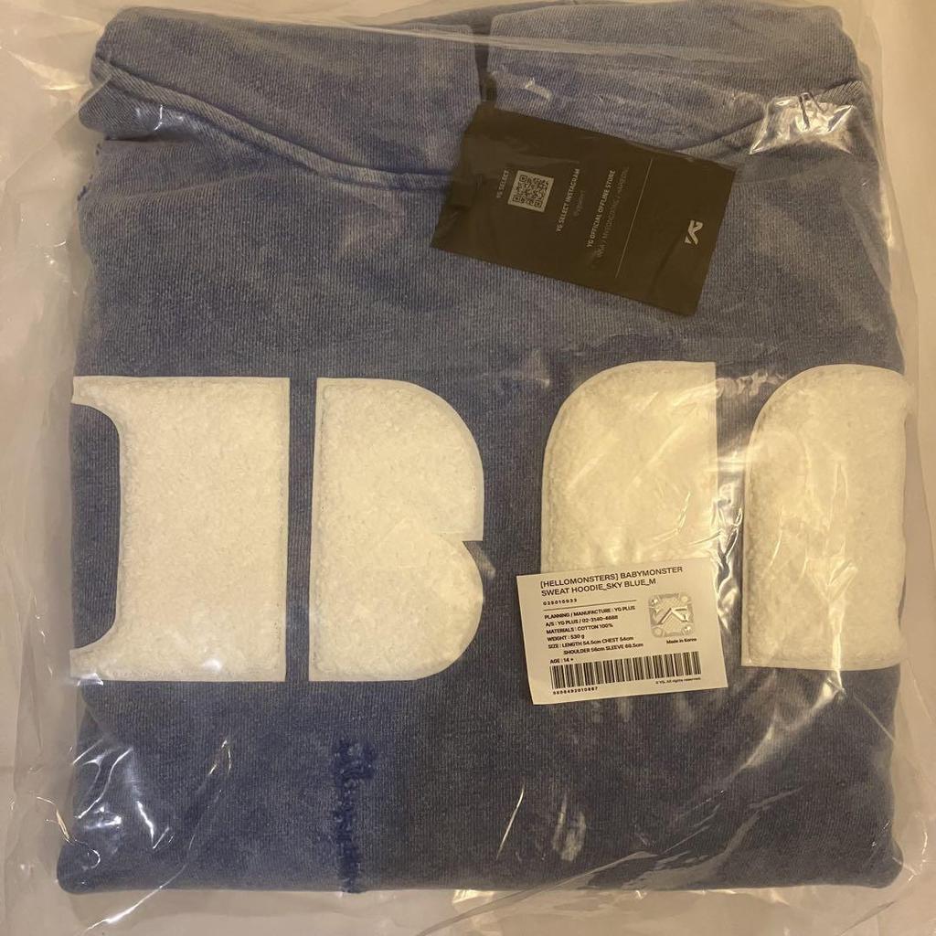 [USED] BABYMONSTER Babymon Hoodie Sweatshirt Blue M Size
