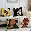 1Pc African Women Pillow Case Square Pillow Bedroom Sofa Leisure Comfort Cushion Car Living Room Home Decoration 40X40