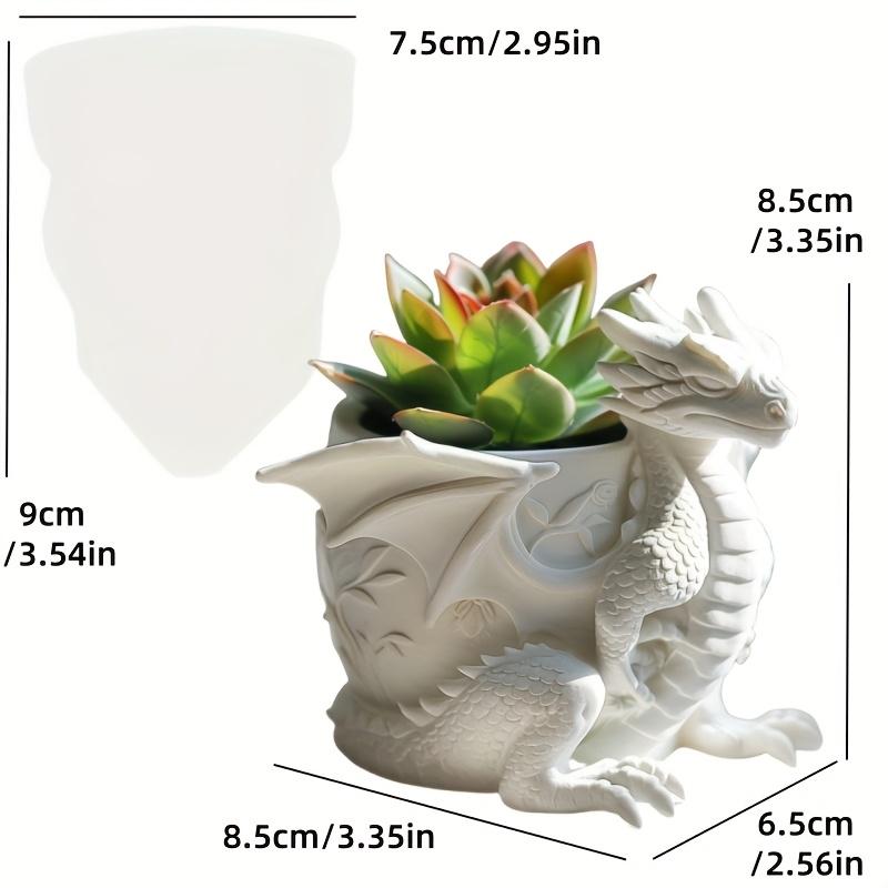 Yak Succulent Plant Flower Pot Resin Silicone Mold Sitting Cute Cow Storage Box Concrete Mould Cow Yak Candle Cup Gypsum Molds