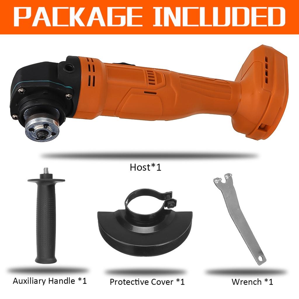 DIY Power Tool Cutting Machine Variable Speed For Battery Polisher Electric Cordless Impact Angle Grinder 100mm 1500W